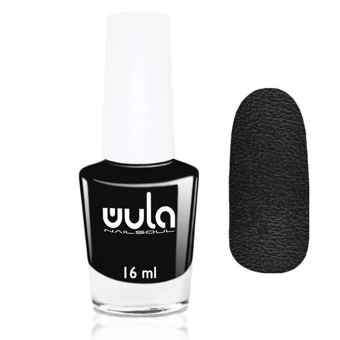 

WULA NAILSOUL 843 лак для ногтей / Wula nailsoul Leather Envy 16 мл, Черные