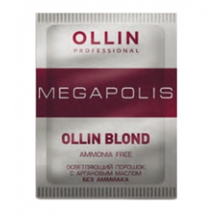 

OLLIN PROFESSIONAL Порошок осветляющий с аргановым маслом, без аммиака / MEGAPOLIS BLOND 30 г