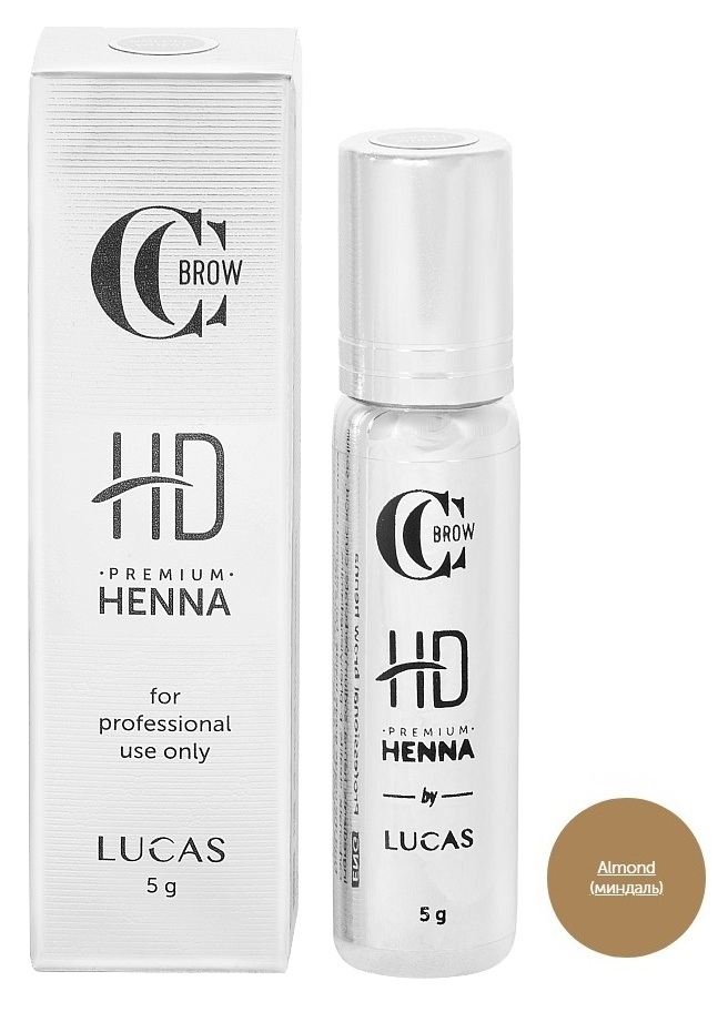 LUCAS' COSMETICS Хна для бровей, миндаль / CC Brow Premium henna HD Almond 5 г от Галерея Косметики