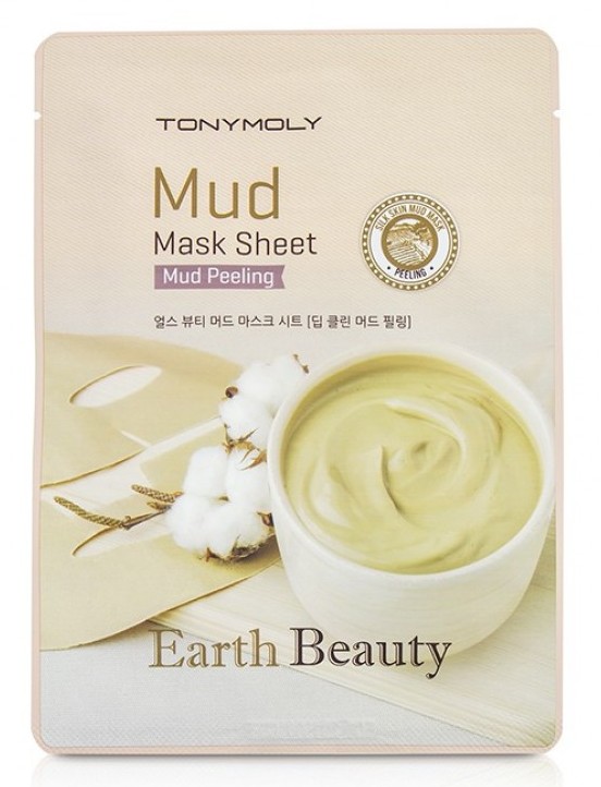 

TONY MOLY Маска для лица / Earth Beauty Mud Peeling Mask Sheet 35 г