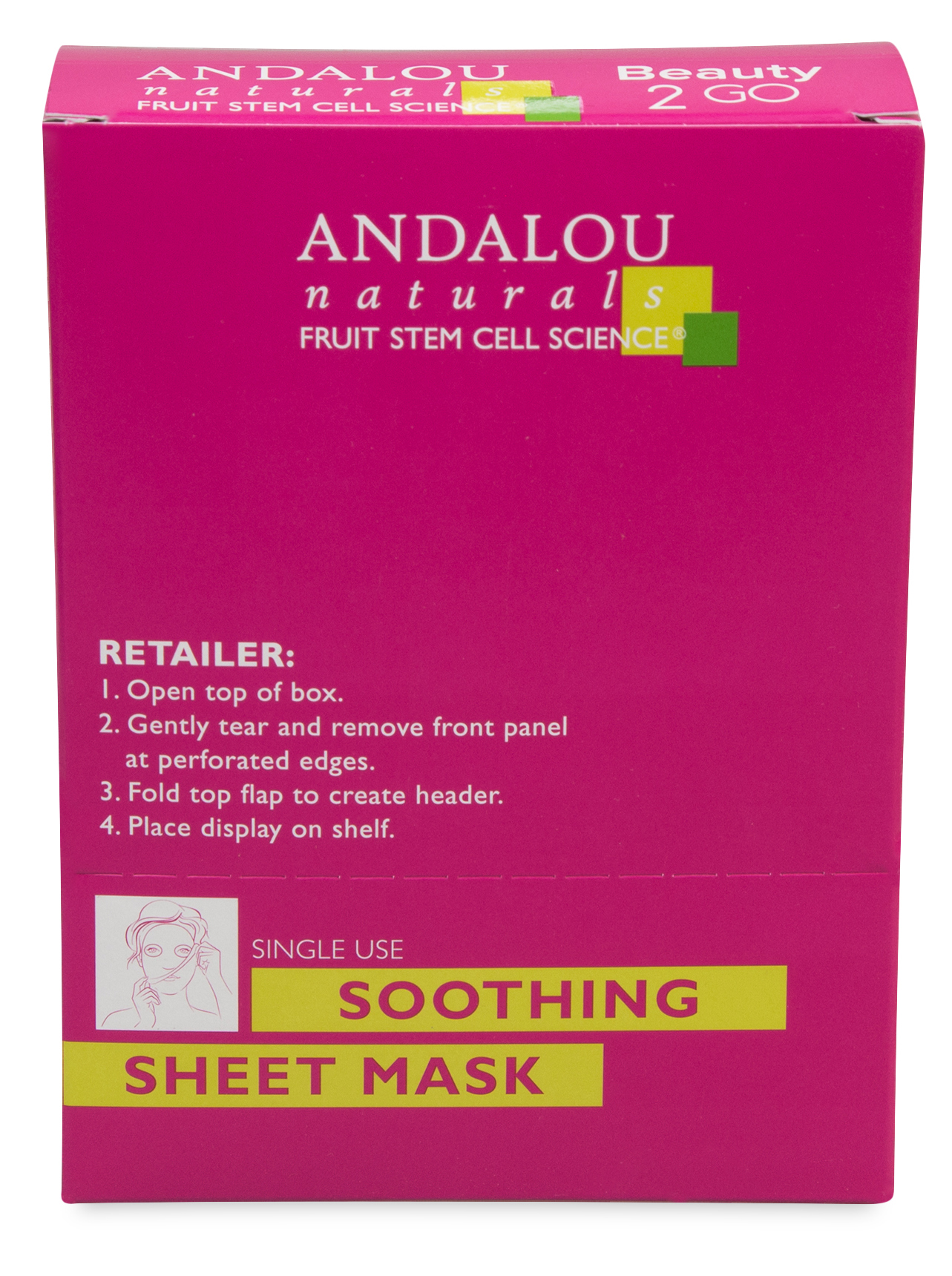 

ANDALOU NATURALS Маска-сыворотка увлажняющая для лица 1000 роз 6*18 мл