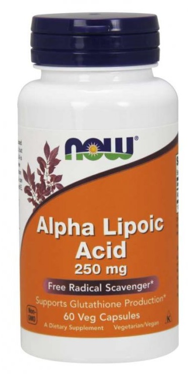 

NOW FOODS Добавка биологически активная к пище Альфа-липоевая кислота / ALPHA LIPOIC ACID 250 мг 60 капсул