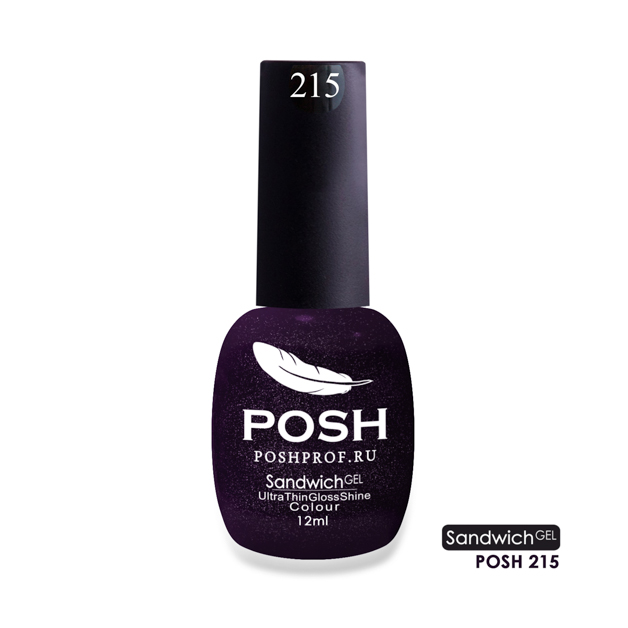 

POSH 215 гель-лак для ногтей / SENDVICH GEL UV/LED 12 мл, Синие