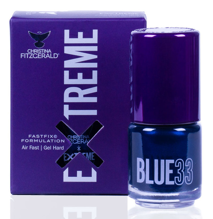 CHRISTINA FITZGERALD Лак для ногтей 33 / BLUE EXTREME 15 мл набор extreme look праймер арбуз и клей х7 1 мл