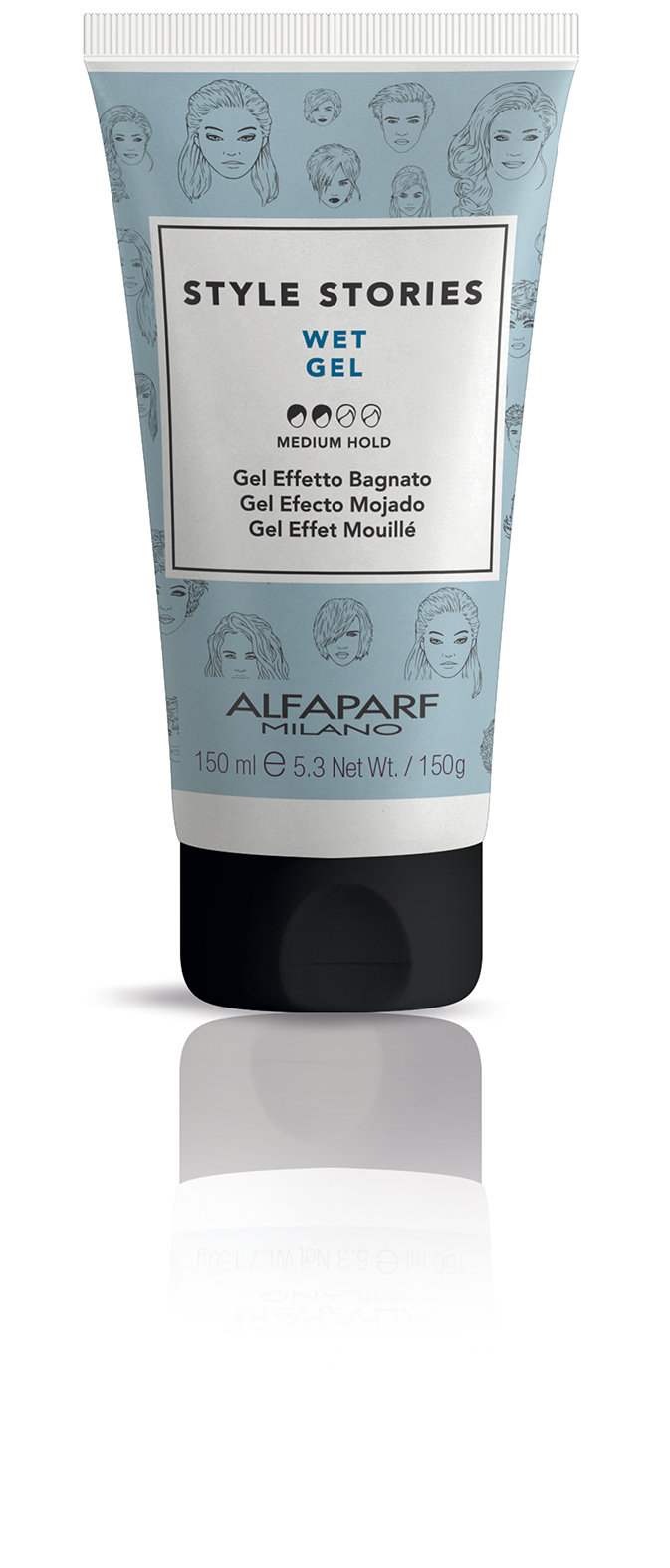 

ALFAPARF MILANO Гель для эффекта мокрых волос средней фиксации / Wet Gel 150 мл