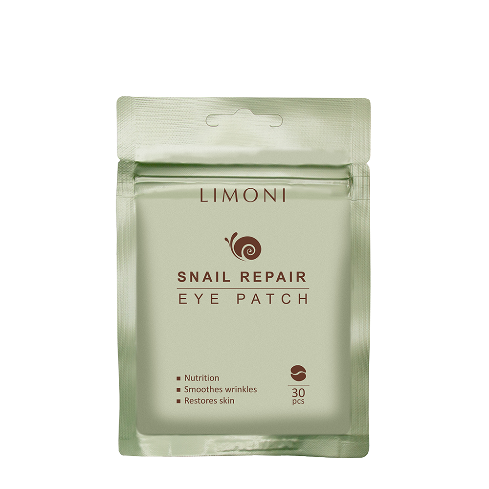 LIMONI Патчи для век восстанавливающие с экстрактом секреции улитки Snail Repair Eye Patch 30 шт 305₽