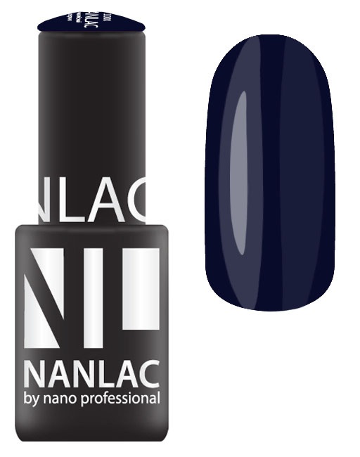 

NANO PROFESSIONAL 2187 гель-лак для ногтей, black blue / NANLAC 6 мл, Синие