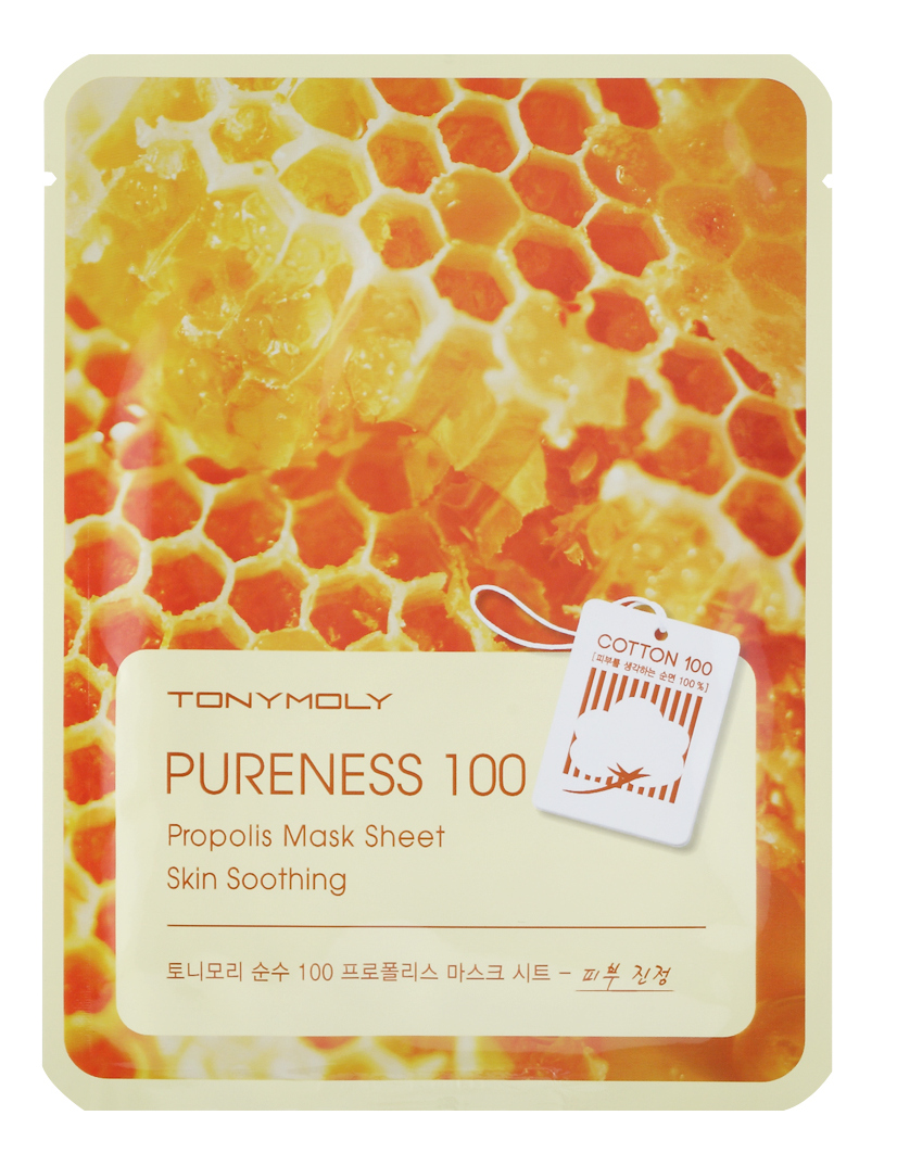 

TONY MOLY Маска с прополисом для лица / Pureness 100 Propolis Mask Sheet 21 мл