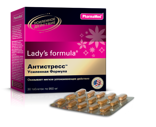 

LADY'S FORMULA Антистресс усиленная формула, таблетки 950 мг № 30