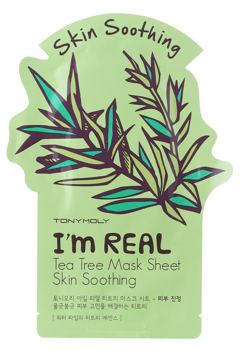 

TONY MOLY Маска тканевая с экстрактом чайного дерева / I'm Real Tea Tree Mask Sheet 21 мл