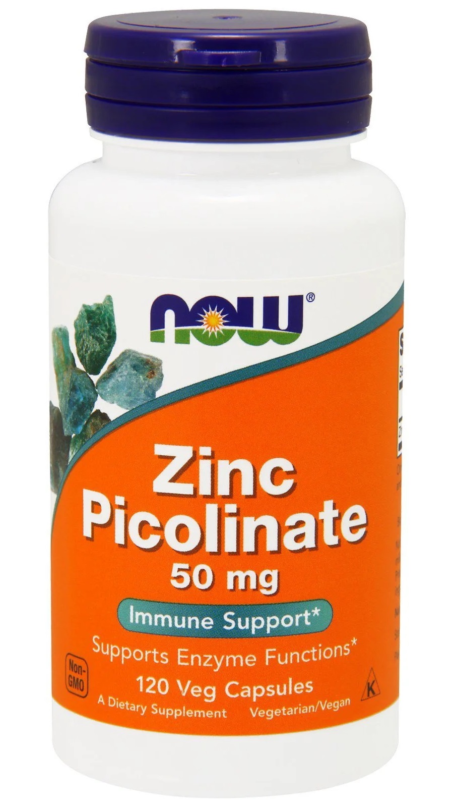 

NOW FOODS Добавка биологически активная к пище Цинка пиколинат / ZINC PICOLINATE 50 мг 120 капсул