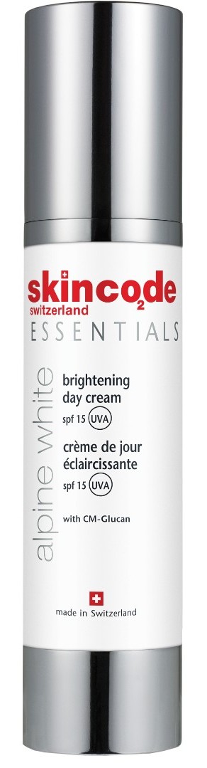 

SKINCODE Крем осветляющий дневной для лица SPF 15 / ESSENTIALS ALPINE WHITE 50 мл