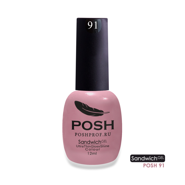 

POSH 91 гель-лак для ногтей Дымка нежности / SENDVICH GEL UV/LED 12 мл, Фиолетовые