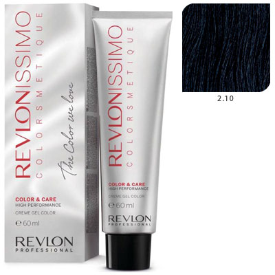 

REVLON PROFESSIONAL 2.10 краска для волос, черный насыщенно пепельный / RP REVLONISSIMO COLORSMETIQUE 60 мл