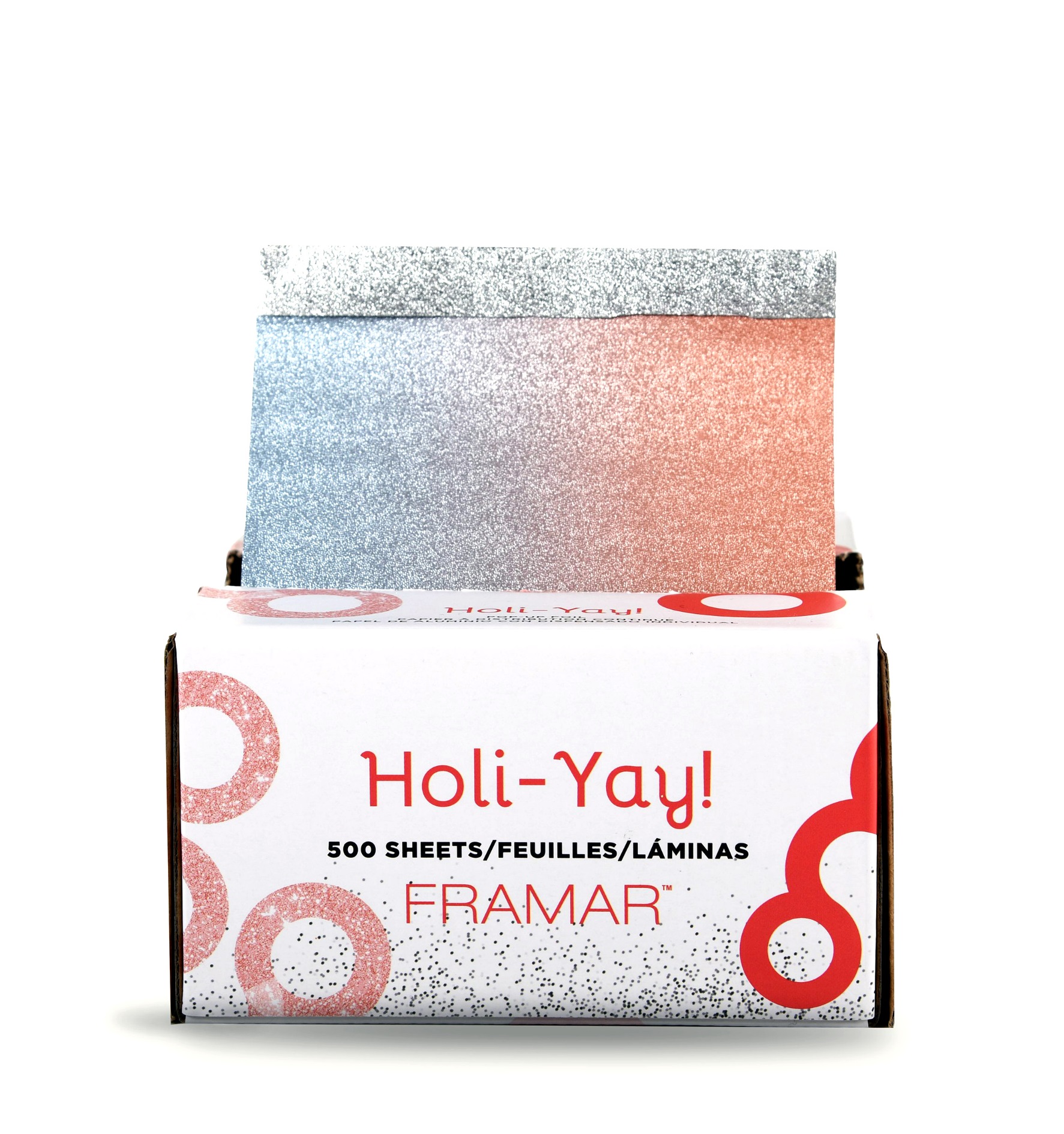 FRAMAR Фольга с тиснением вытяжная Вдохновение праздника / Pop Ups Holi-Yay 12,5 х 28 см, 500 листов от Галерея Косметики