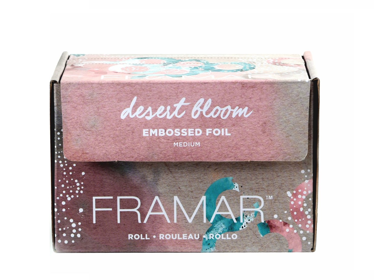 FRAMAR Фольга с тиснением в рулоне Цвета пустыни / Embossed Roll Medium Desert Bloom 98 м от Галерея Косметики