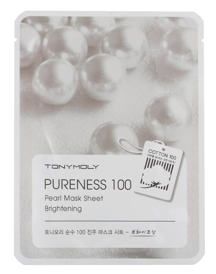 TONYMOLY Маска с экстрактом жемчуга для лица / Pureness 100 Pearl Mask Sheet 21 мл