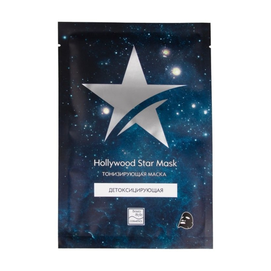 BEAUTY STYLE Маска тканевая детоксицирующая тонизирующая / Hollywood Star Mask 30 г