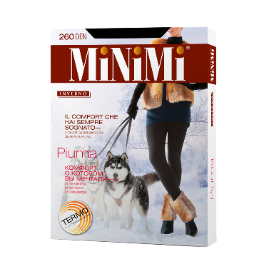 MINIMI Колготки микрофибра с флисом Nero 7 (XXXL) / PIUMA 260