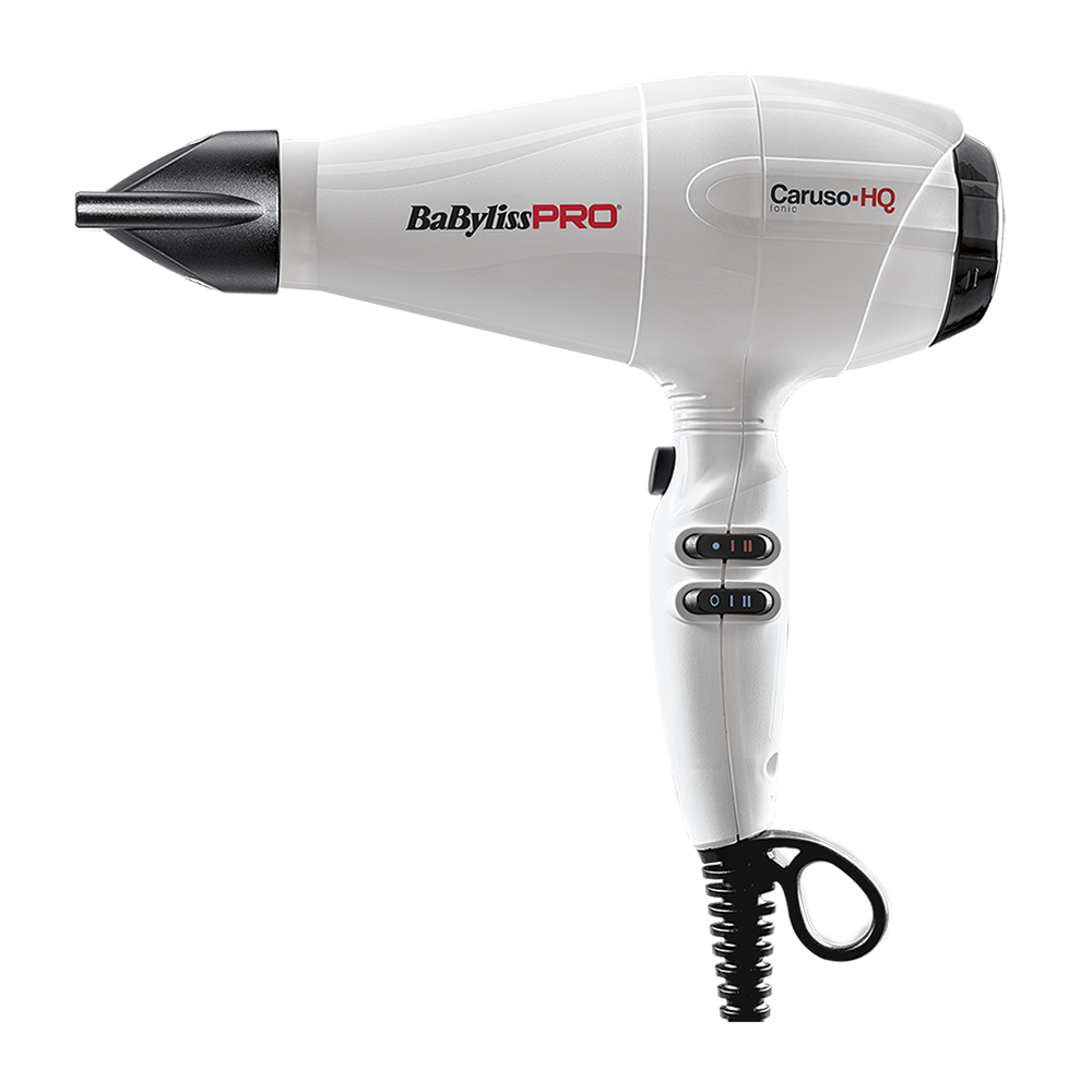 BABYLISS PRO Фен BaByliss Pro Caruso HQ белый ионизация 2 насадки 2400 Вт 12285₽