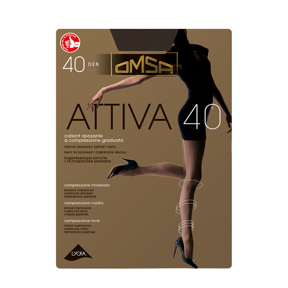 

OMSA Колготки Cioccolato 3 / Attiva 40