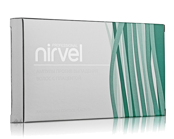 

NIRVEL PROFESSIONAL Ампулы с плацентой против выпадения волос / HAIR LOSS CONTROL PLACENTA VEGETAL 6*9 мл