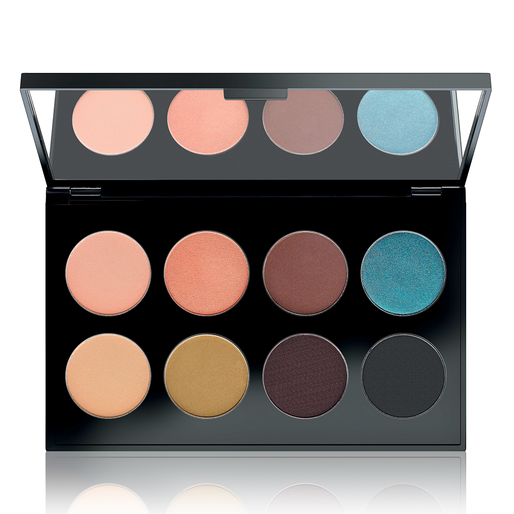 MAKE UP FACTORY Палитра теней для глаз № 36 / International Eyes Palette Colorful Savanna 8*1,5 г