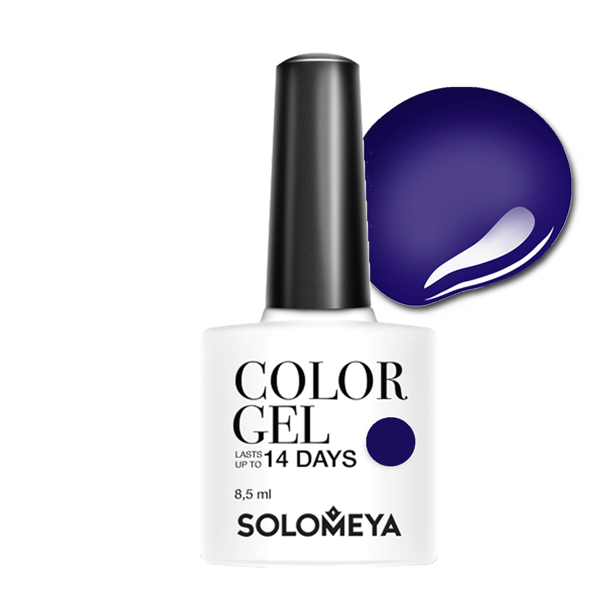 

SOLOMEYA Гель-лак для ногтей SCG025 Шарлотта / Color Gel Charlotte 8,5 мл, Синие