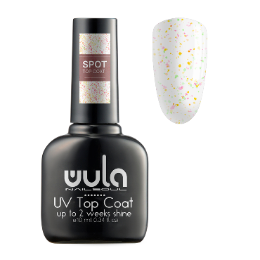 WULA NAILSOUL Покрытие верхнее с цветным глиттером, S01 / Spot Top Coat 10 мл