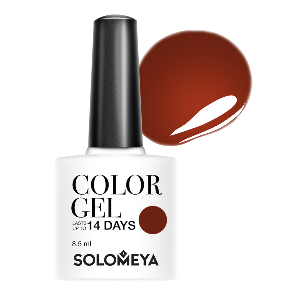 

SOLOMEYA Гель-лак для ногтей 118 Кленовый сироп / Color Gel Maple syrup 8,5 мл, Коричневые