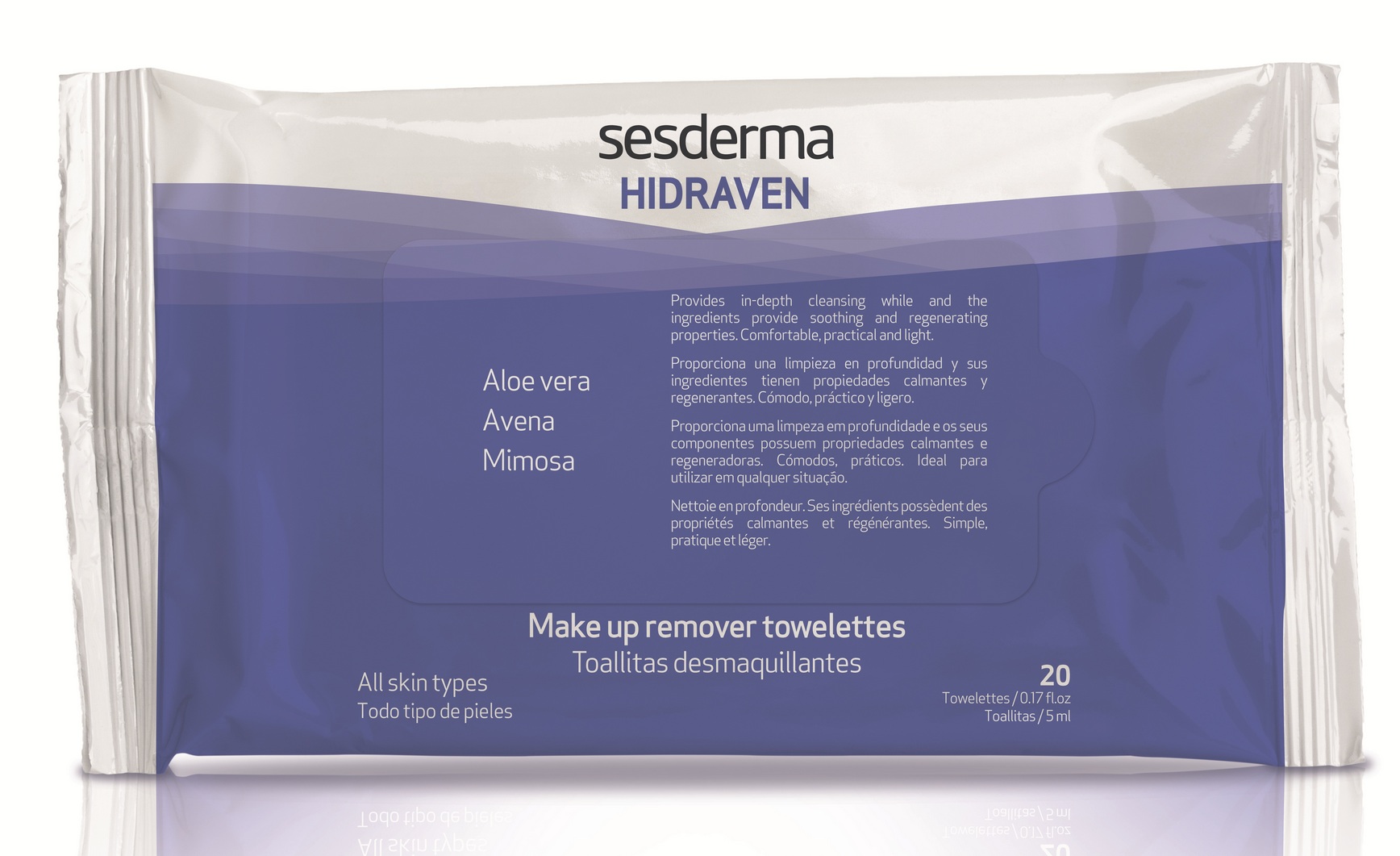 

SESDERMA Салфетки для снятия макияжа / HIDRAVEN 20 шт