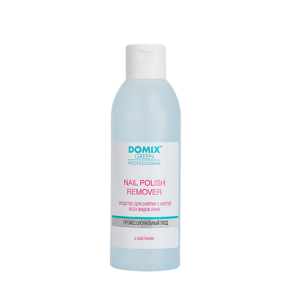 DOMIX Средство с ацетоном для снятия всех видов лака / Nail Polish Remover with Acetone DGP 200 мл