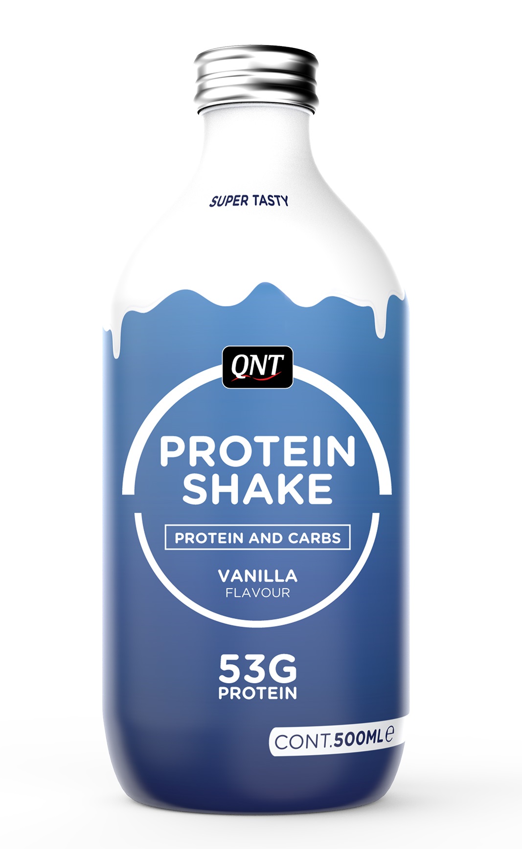 

QNT Продукт специальный пищевой Протеин коктейль со вкусом ванили / PROTEIN SHAKE glass bottle Vanilla 500 мл