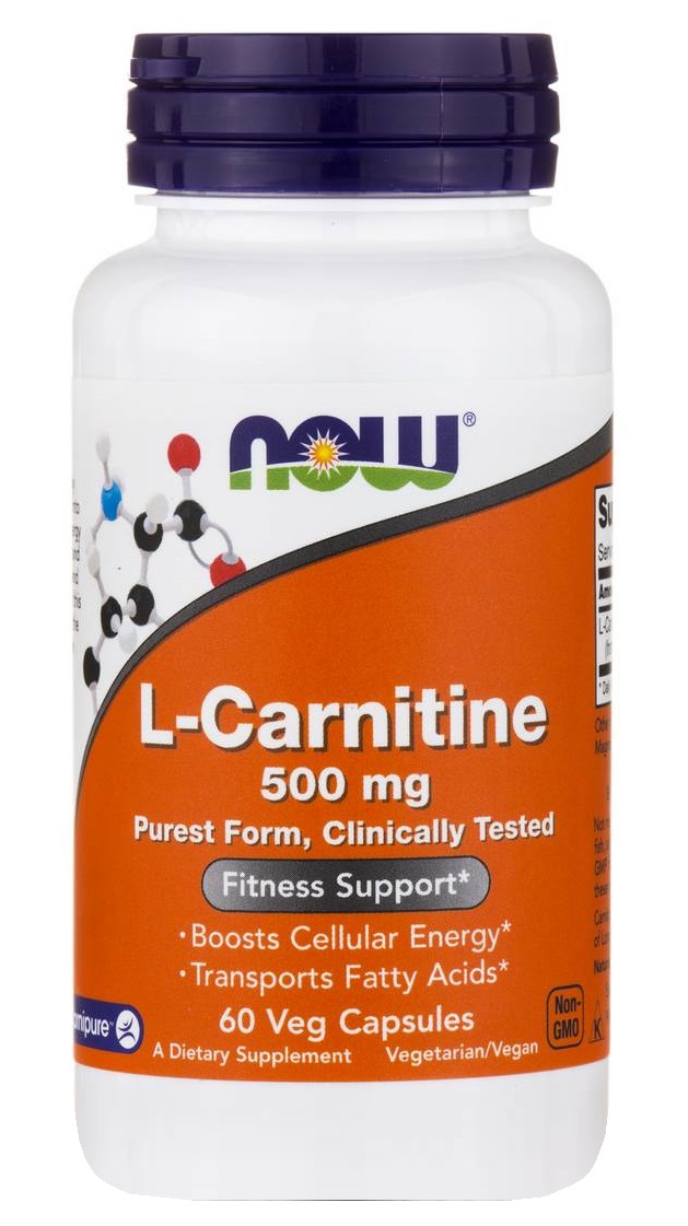 

NOW FOODS Добавка биологически активная к пище L-Карнитин / L-CARNITINE 500 мг 60 капсул