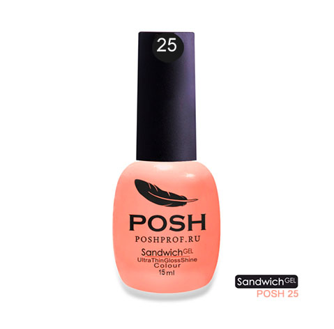 

POSH 25 гель-лак на 25 дней Вечная красота / SENDVICH GEL UV/LED 15 мл, Розовые