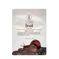 Маска тканевая с экстрактом муцина улитки / Med B 1 Day Snail Mask Pack 27 мл, MED:B