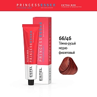 ESTEL PROFESSIONAL 66/46 краска для волос, зажигательная латина / ESSEX Princess Extra Red 60 мл, фото 2