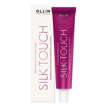 OLLIN PROFESSIONAL 10/26 краска безаммиачная для волос, светлый блондин розовый / SILK TOUCH 60 мл