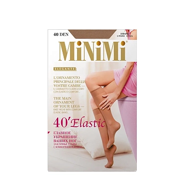 MINIMI Гольфы женские Caramello 0 / Mini ELASTIC 40 2 пары