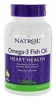 Добавка биологически активная к пище Натрол омега-3 фиш оил / Omega-3 Fish Oil 1000 мг 90 капсул 