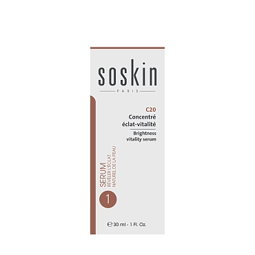 SOSKIN Сыворотка для сияния и энергии кожи / R+ Hydraglow Brightness-vitality serum 30 мл