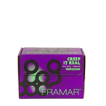 FRAMAR Фольга в рулоне с тиснением реально жуткая / Embossed Roll Medium Creep it Real 320 ft. 98 м