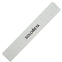 Пилка профессиональная для натуральных и искусственных ногтей 100/180 Серебро / Silver Nail File, SOLOMEYA
