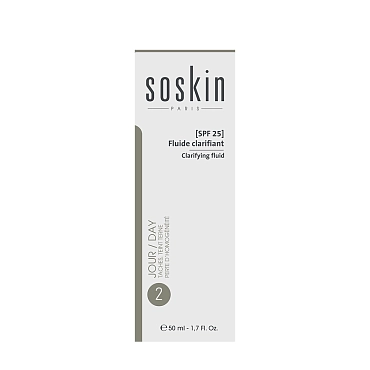 SOSKIN Корректор-флюид для ровного цвета и сияния кожи SPF25 / W+ Clarifying fluid 50 мл