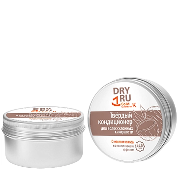 DRY RU Кондиционер твердый с маслом кокоса / Dry Ru Solid Conditioner K 40 гр