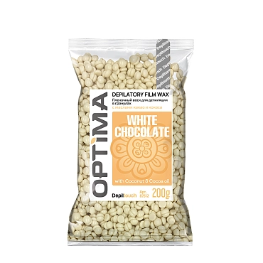 DEPILTOUCH PROFESSIONAL Воск натуральный пленочный / White Chocolate Optima 200 гр