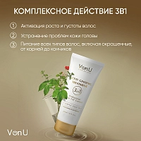 VON-U Уход для волос с экстрактом золотого женьшеня / Ginseng Gold Treatment 200 мл, фото 4