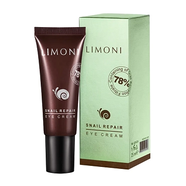 LIMONI Крем для век с экстрактом слизи улитки / Snail Repair Eye Cream  25 мл