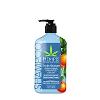 Шампунь тройное увлажнение / Triple Moisture Moisture-Rich Daily Herbal Replenishing Shampoo 500 мл, HEMPZ