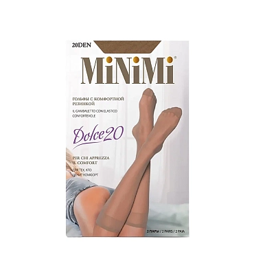 MINIMI Гольфы женские Caramello 0 / Mini DOLCE 20 2 пары